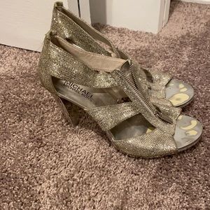 Michael Kors - Sparkle silver heels size 7.5
